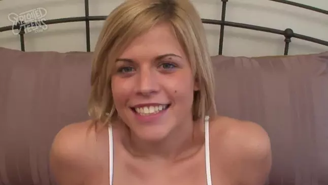 Ash-Blonde Teenage with Inborn Orbs Takes 8 Inches of Big Fuckpole