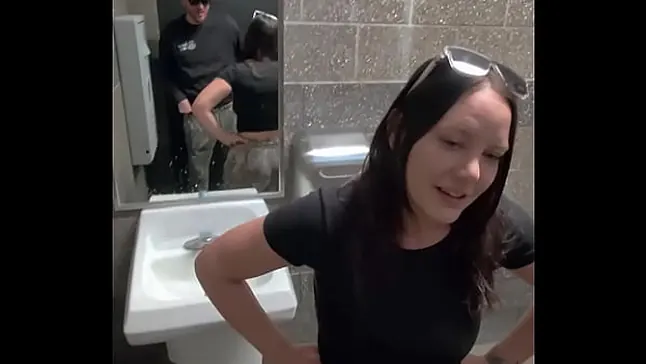 Mya Lane sneaks into gas station for a naughty homemade smash with doggy style act