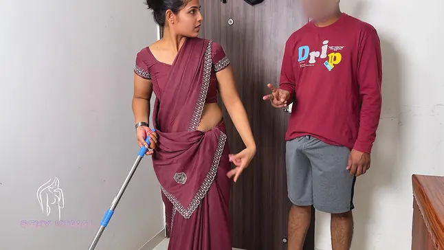 Komal was mopping her broom when a landlord lured her
