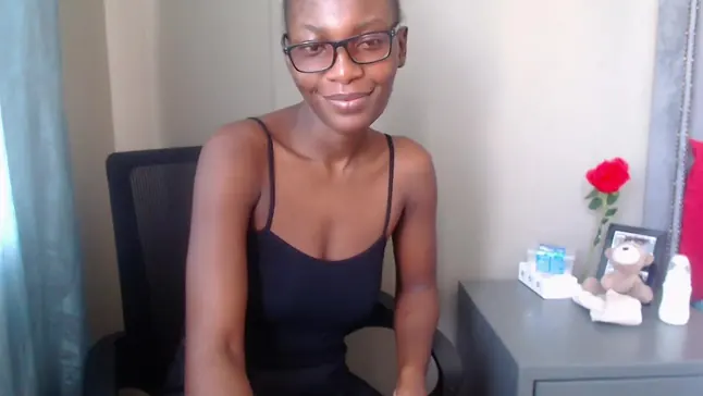 Black cutie Cute moans for a doggystyle pounding in homemade video