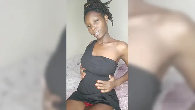 Naughty girl begs for daddy's touch while getting undressed and massaged up close