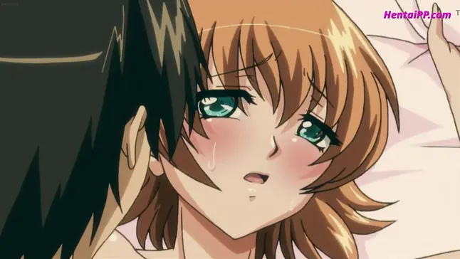 Virgin boy in anime gangbang gets a mouthful of 3D action