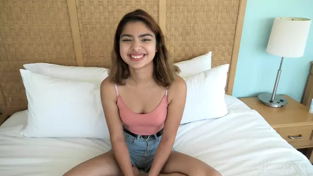 Puny Nubile with a Yam-Sized Cunt Guzzles a Giant Stiffy