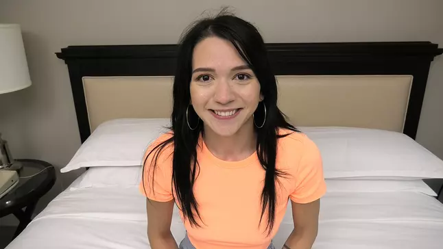 Super-Steamy inexperienced coed deep gullets a phat sausage