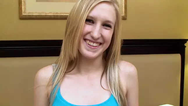 Lean blondie legitimate year older gargles penis for the very first time on movie