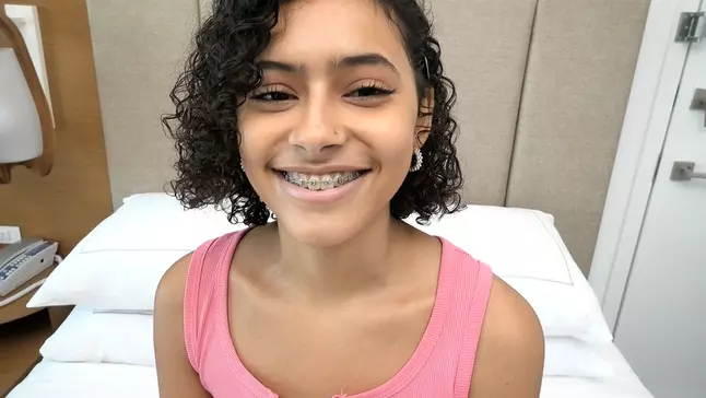 eighteen Yr Elderly Puerto Rican with braces makes her first-ever porno