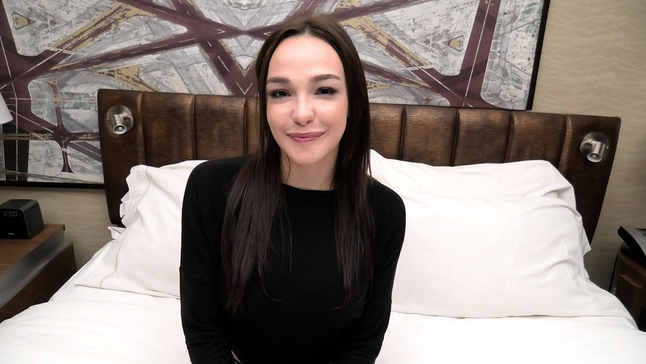 This nubile model with 32dd congenital knockers is making her first-ever porno