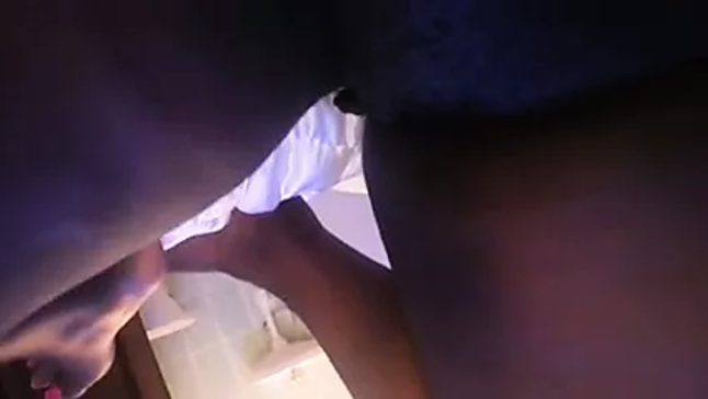 Watch this hairy black babe finger and tongue her way to orgasm in Uganda