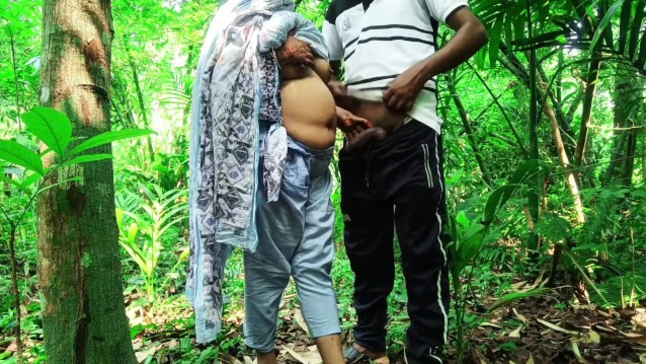 Desi doll 07 heads insane in the jungle with her GIRLFRIEND's immense impaler