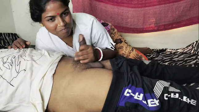 Observe this filthy-conversing Bangladeshi wifey with massive innate fun bags get down and messy with 2 super-naughty fellows in a super-fucking-hot three-way